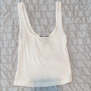 White crop top